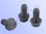 flange bolt with slotted